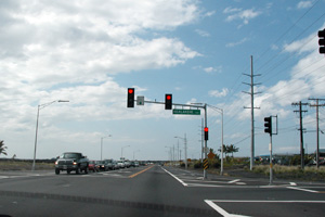 ハワイ島の道路
