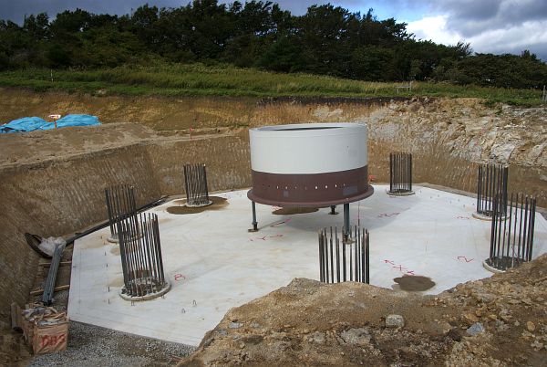 滝根小白井ウィンドファーム（福島県）の建設現場