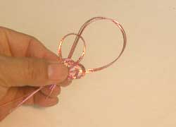 水引桃の節句桃の花の作り方