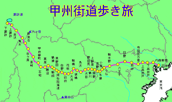 甲州街道歩き旅 甲州街道歩き旅