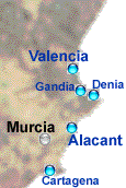 Valencia-Murcia Map