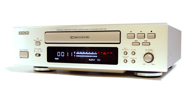 DENONカセットデッキDRR-F100メンテ色々音出し動作品、ベルト交換
