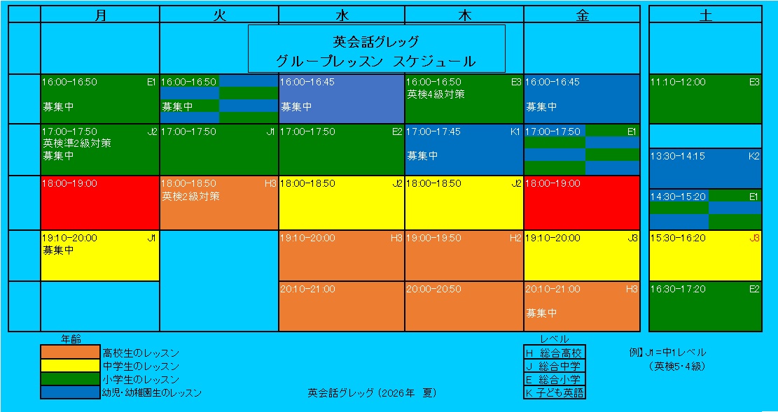 スケジュール