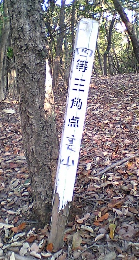 裏山 四等三角点 杭