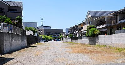 ⑫細池跡の様子(南東から北西を見る)