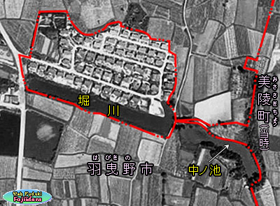 ⑩中ノ池と堀川の様子(1961年)