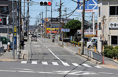 ③ 府道１８６号終点付近の様子(南より)