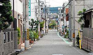 ④ 府道１８９号(Ｃ地点から東を見る)