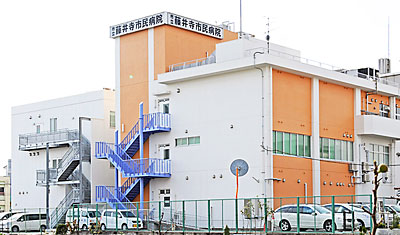 ② 藤井寺市民病院(北東より)