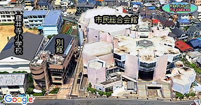 ② ３Ｄ化画像の疑似鳥瞰写真(南より)