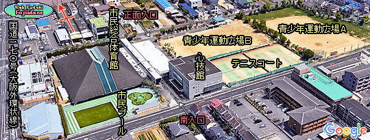 ⑥ ３Ｄ化・疑似鳥瞰写真(南西より)
