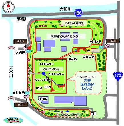 ⑯ 「大井ふれあいらんど」配置図