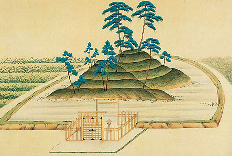 ⑪ 修陵後の仲哀天皇陵の様子(南より)