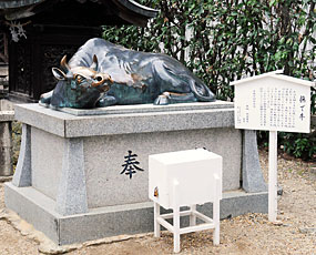 24) 神牛(なで牛)(西より)