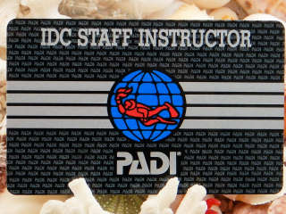 PADI　IDCスタッフインストラクター
