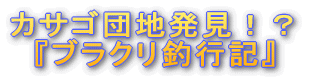 'カサゴ団地発見!?『ブラクリ釣行記』