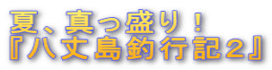 夏、真っ盛り! 『八丈島釣行記2』
