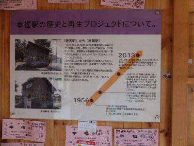 幸福駅の中