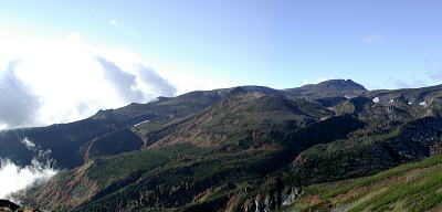 白雲岳と烏帽子岳