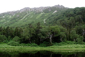 水晶池と水晶岳