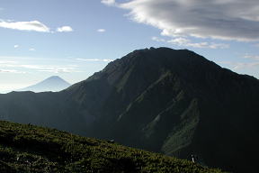 富士山と農鳥岳