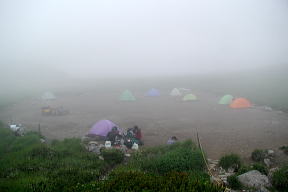 白雲岳テント場