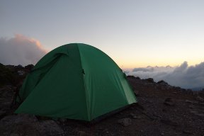 北岳肩のテント場