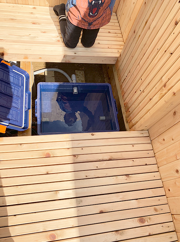 クロスポール構造の木格子＆フェンス、木べえさん。 4085角 格子フェンス。天然木ヒノキ