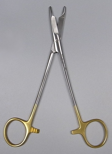 オルセンヘガール剪刀付持針器 ハサミ付持針器 17cm