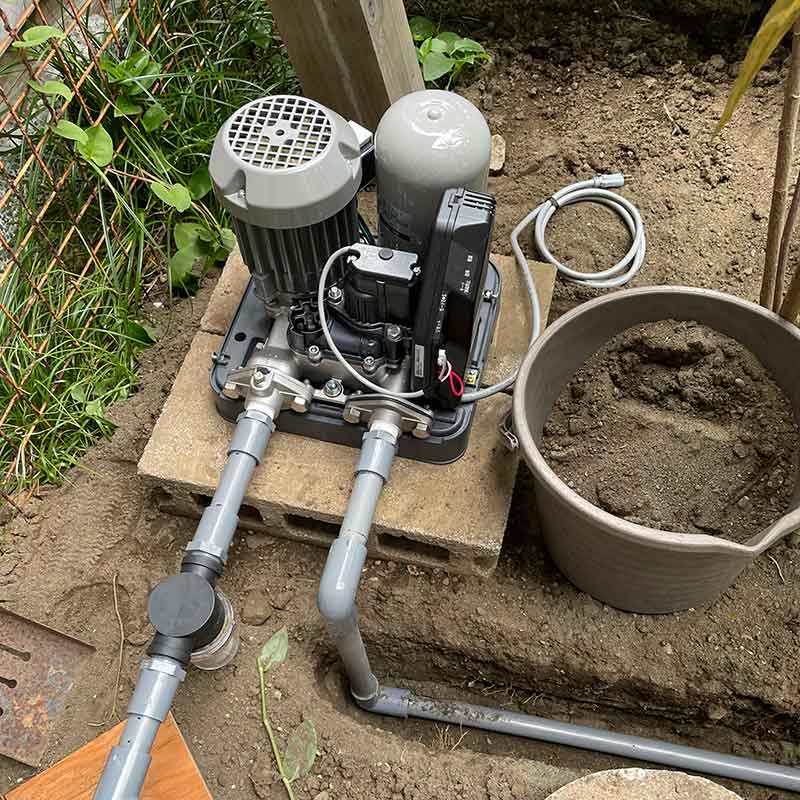 電動ポンプ設置

