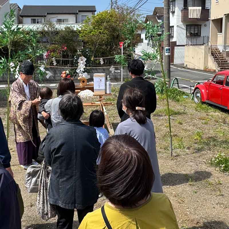 藤沢市弥勒寺　地鎮祭 
