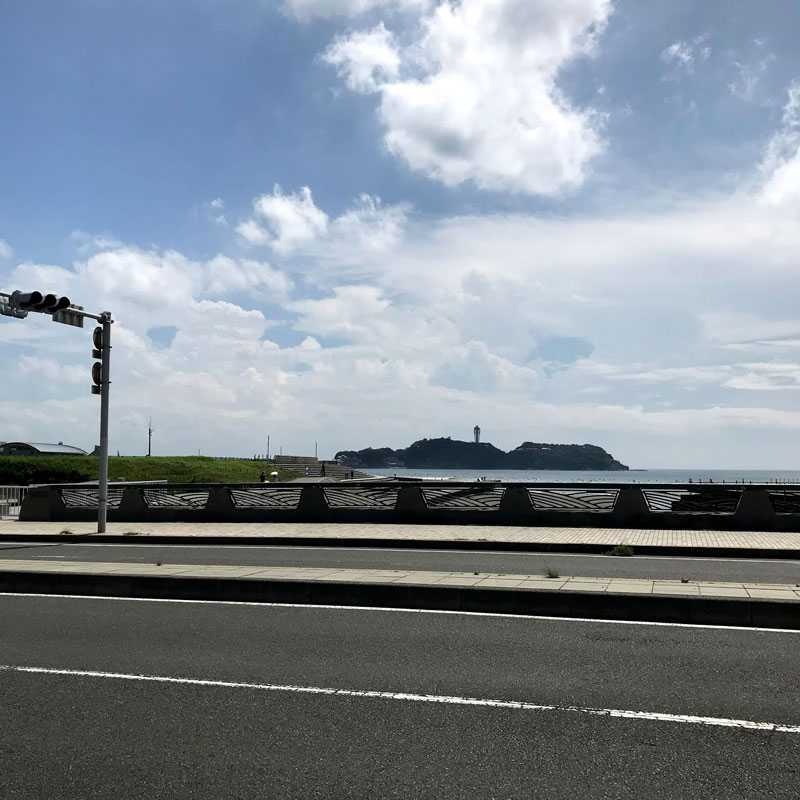 湘南　藤沢　鵠沼海岸　海が見える家