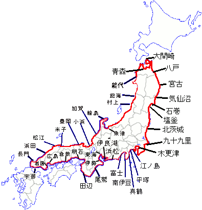 日本1周海岸線ドライブ