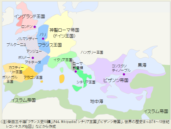 12世紀後半のヨーロッパ