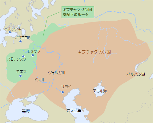 モンゴル帝国とロシア