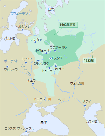 モスクワ大公国の領土拡大