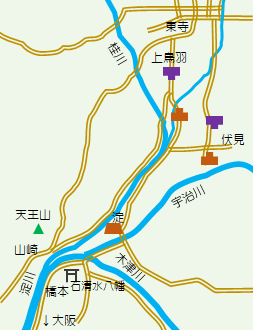 鳥羽伏見の戦い略図
