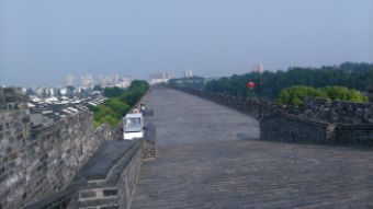 中華門城壁上