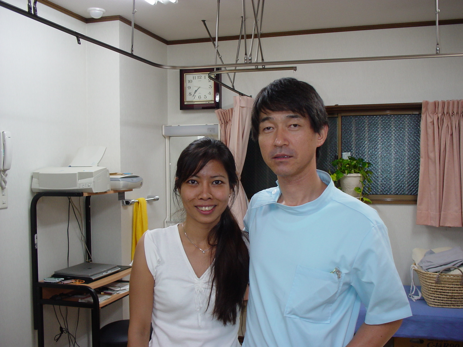 私と彼女の写真です