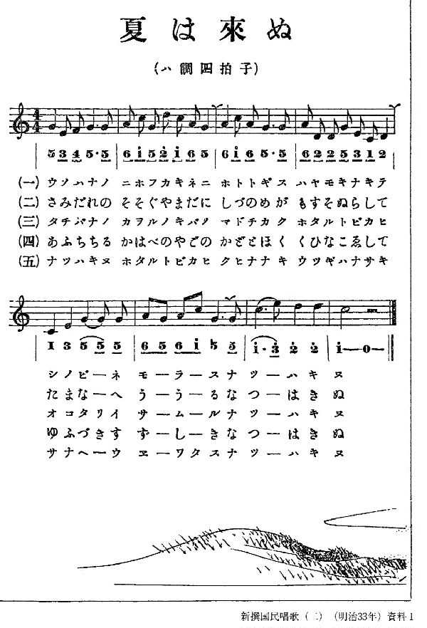なっとく童謡 唱歌 明治の幼年唱歌など うさぎとかめ キンタロー 夏は来ぬ 野中の薔薇 春風 真白き富士の根 旅愁 池田小百合