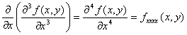 2変数関数の高次の偏微分