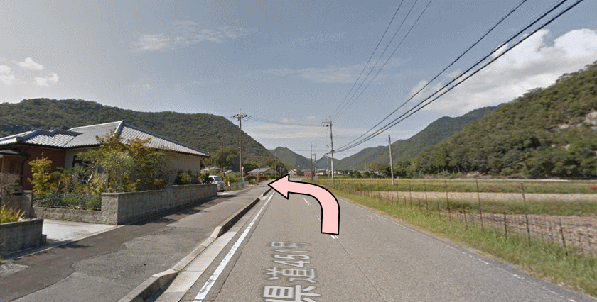 上郡　漢方芍薬堂　進入路1