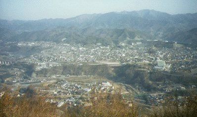 上野原市街地