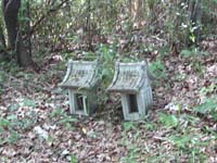 道帰り山の石宮と三角点