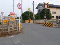 大間々踏切から最後の間野谷百頭踏切へ