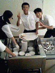 船橋市立 金杉台中学校 下膳会のホームページ（写真の数々）