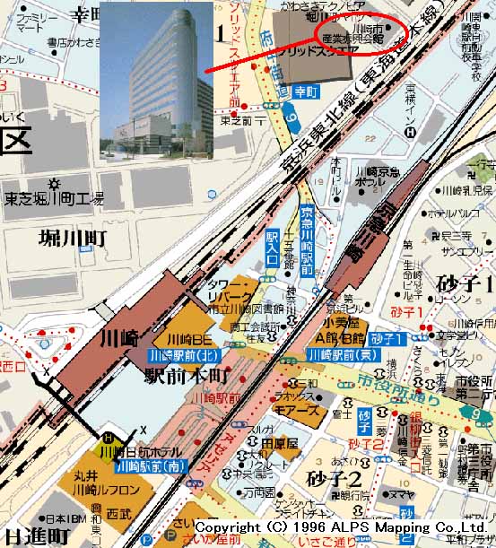 川崎市産業振興会館の周辺案内