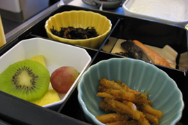 機内食朝食　和食
